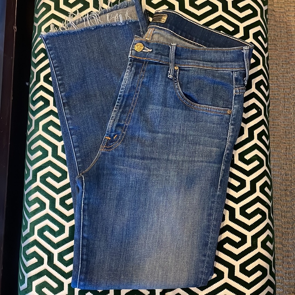 Mother -Authentic Insider Crop Step Fray wash:not rough enough
